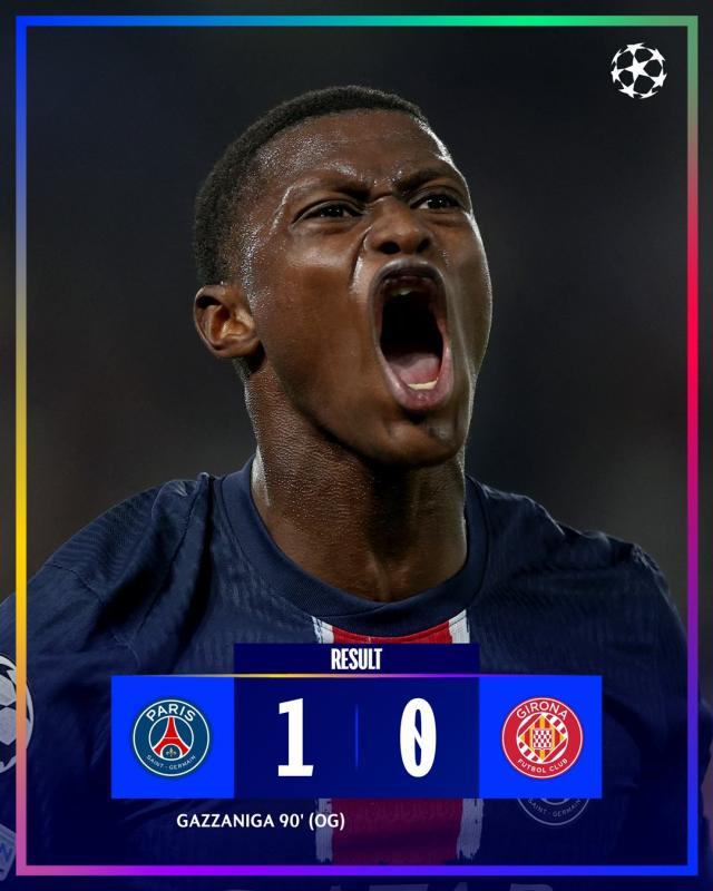 网页版登录入口地址-【欧冠】努诺·门德斯造乌龙绝杀，巴黎1比0赫罗纳